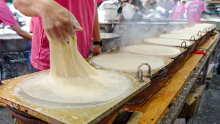 20,000 pcs a day! Spring roll wrapper crepes, braised pork spring rolls / 潤餅皮, 春捲-Taiwan street food