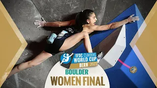🔥IFSC BOULDER Women's Final World Cup Bern 2023