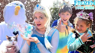 100K Subs Party🥳Frozen 3 Movie by Tutti Frutti Kids😳❄️