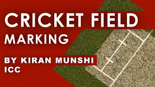 Cricket field marking technique by Kiran Munshi || As per ICC guideline