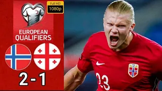 Norway vs. Georgia | Thrilling Euro Qualifications Match Highlights | Haaland and Ødegaard Shine