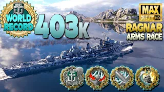 Destroyer Ragnar: 100% action & new World Record - World of Warships