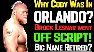 WWE News! Cody Rhodes Retired WWE Unhappy! Brock Lesnar Went Off Script! Kurt Angle Opens Up On WWE