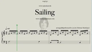 Sailing  -  Easy Piano