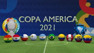 Copa America 2021 - Cuartos y Semifinales - Countryballs 3D