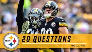 20 Questions with T.J. Watt | Pittsburgh Steelers