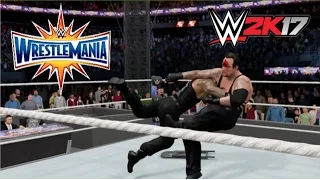 WWE2k17: The Undertaker vs Roman Reigns: Wrestlemania 33 Simulation