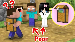 Monster School : Baby Herobrine and Baby Sadako Want to go to school - Minecraft Animation