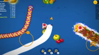 worm zone 3D gameplay Best skill #gaming #wormszone #viral #snakevideo #worms #slithersnake#trending