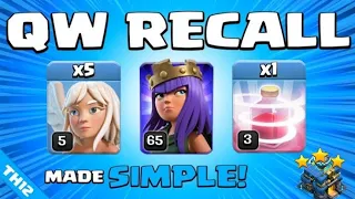 QUEEN WALK RECALL TH12 | CLASH OF CLANS