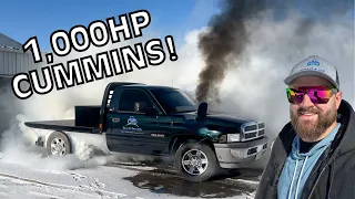 We Built a Tire Shredding Cummins Diesel Burnout Truck!