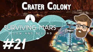 Fortified Infrastructure (Crater Colony Part 21) - Surviving Mars Below & Beyond Gameplay