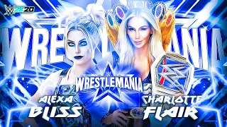 Wwe 2k20 : Charlotte Flair vs Alexa Bliss - WrestleMania 38 | Wwe Smackdown Women's Championship 🔥