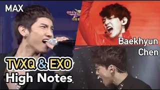 Same high notes sing by TVXQ Max, and EXO Baekhyun, Chen🔥(CUT)