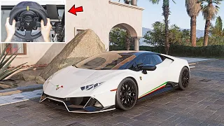 Forza Horizon 5 - Lamborghini Huracan Evo | Steering Wheel Gameplay