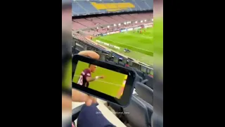 Khabib and Andrea Radrizzani hang out at Barca game