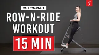 Row-N-Ride Workout: GLUTES, HAMSTRINGS, & QUADS | 15 Minutes