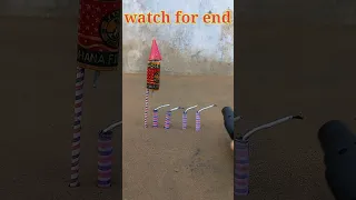 Diwali rocket Vs Bijli Bomb Experiment #shorts