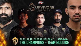 Survivors Throne Season 2 Champions | Team Godlike Interview - Upthrust Esports