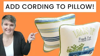 How To Make A Pillow With Cording