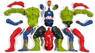Assemble Toys ironman vs Hulk Smash vs Captain America Avengers Superhero Story