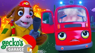 Firefighting Friends | Gecko's Garage | Buster and Friends | Kids Cartoons