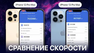 Тест iPhone 13 Pro Max и iPhone 12 Pro Max (скорость процессора, приложения, игры)