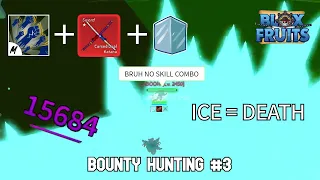 Godhuman + CDK + Ice Bounty hunting (Combo) | Roblox Blox Fruits