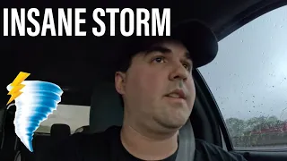 Oklahoma Tornado Chase - Destructive Hail (INSANE)