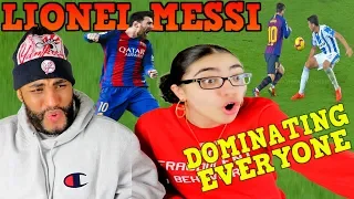Lionel Messi Dominating Everyone 2019! Dribbling Skills & Goals REACTION