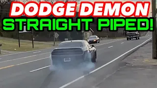 840hp! 2018 Dodge Demon 6.2L SUPERCHARGED HEMI V8 DUAL EXHAUST w/ STRAIGHT PIPES!