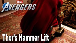 Marvel's Avengers Lifting Thor's Hammer 4K