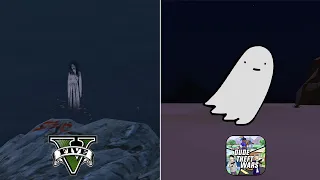 Ghost In Dude Theft Wars vs GTA 5 !!! 🤔🤔🤔