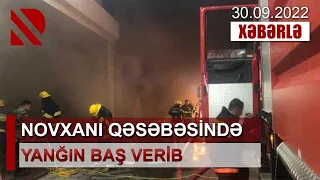 Novxanı qəsəbəsində yanğın baş verib