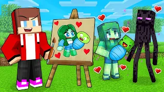 JJ Use DRAWING MOD to ADOPT Mikey in Minecraft? - Maizen