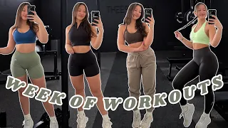 WEEK OF WORKOUTS | 4-DAY SPLIT, CURRENT ROUTINE, EXERCISES EXPLAINED