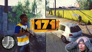 171 (GTA-like in Brazil) - NEW GTA LIKE GAME COMING! Official Gameplay Reveal (2022) - REACTION