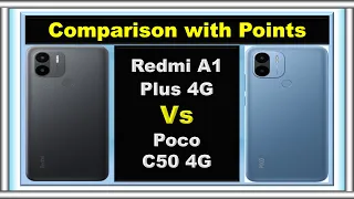 Poco C50 Vs Redmi A1 Plus Specs Comparison @CompareSmartPhones1