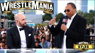 WRESTLEMANIA 39 Pre show Goes OFF THE RAILS - Stephen A Smith