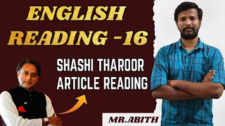 ENG READING -16 | SHASHI THAROOR ARTICLE READING | CRACK WITH JACK | MR. ABITH