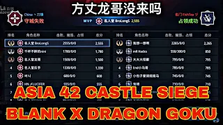 MIR4-BLANK AND DRAGON GOKU ARRIVED IN ASIA 42 FOR CASTLE SIEGE  AGAINST BAOZI AND BUTCHER