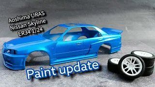 Aoshima URAS Nissan Skyline ER34 1/24 - Paint update