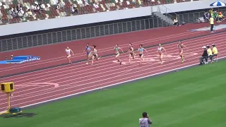 【2022関東インカレ】女子1部・100m決勝/1着：三浦由奈（筑波大）11秒74　2着：宮武ｱﾋﾞｰﾀﾞﾗﾘ（日体大）11秒84　3着：塩田夏鈴（青学大）11秒85