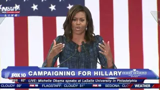 FULL: Michelle Obama Campaigns for Hillary Clinton at LaSalle University in Philadelphia - FNN