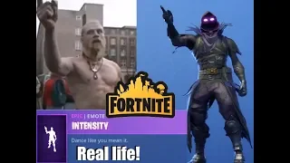 Real life Fortnite dance - Intensity ( Techno Viking )