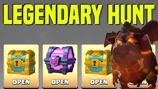 Clash Royale | Chest Opening | 1st Legendary Card Hunt Continues | Magical And 3 Gold