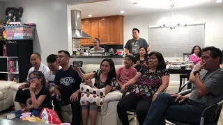 Pacquiao vs Thurman 1st round knockdown best family reaction