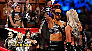 Bianca Belair vs Liv Morgan vs Carmella vs Zelina vs Rhea Ripley | WWE RAW Highlights 11/08/2021