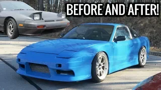 2JZ 240sx Build in 10 minutes - Before and After of BLUEJZ!