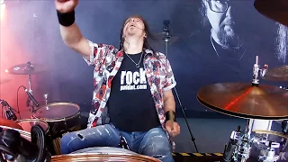 Lacu Lahtinen (Popeda) Drumcam ’Kuuma Kesä’ Tammerfest 21.7.2017, Tampere